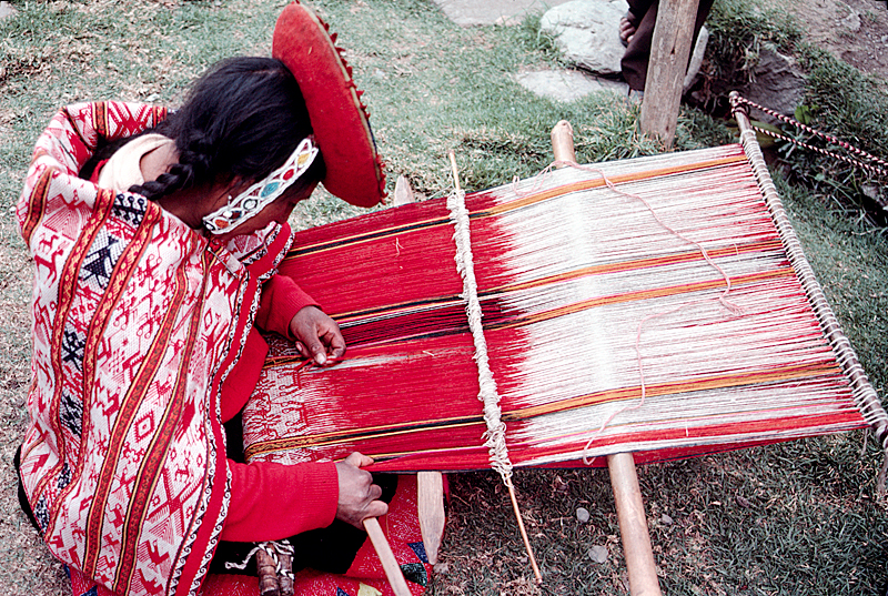 Weaver of the Altiplano Weaving